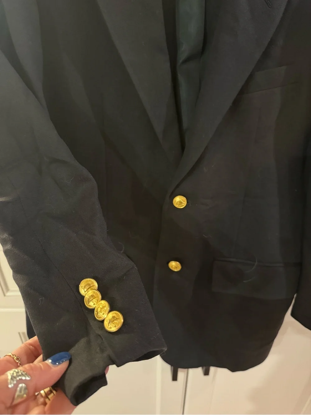 Ralph Lauren Polo Navy Label Jacket with Blue Trim